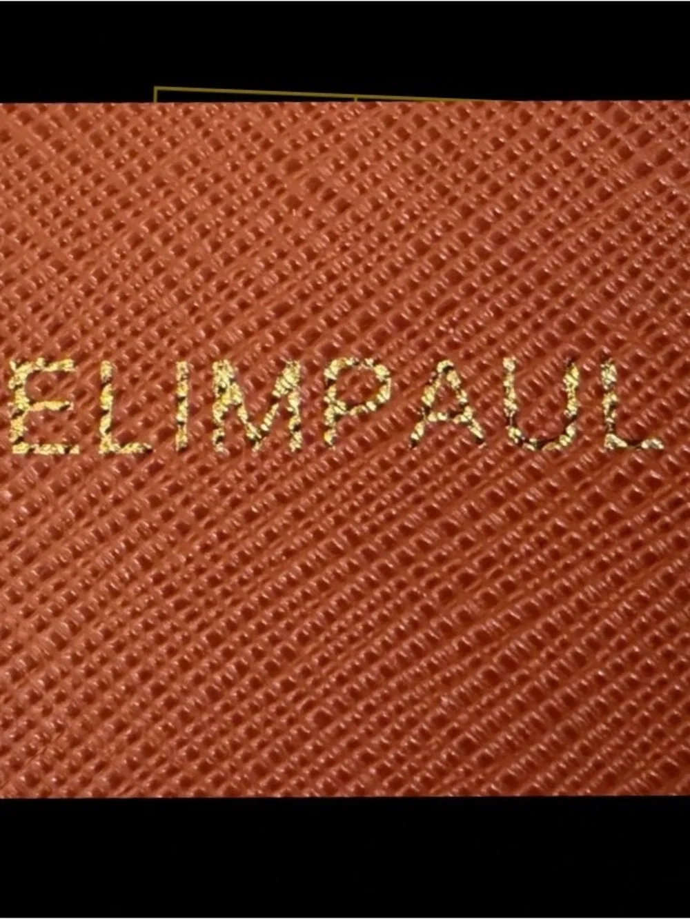 Elimpaul Zip-Around Wallet in Cognac Brown NWOT